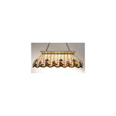 40 Inch Long Roseborder Oblong Chandelier