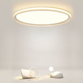 24'' Round Shaped Ultra Thin Modern Flush Mount Lights Dimmable LED Ceiling Lights