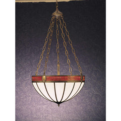 4 Light 21" Wide Pendant with Handmade Shade