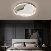 Round Minimalist 3 Step Dimming LED Dimmable White Modern Ceiling Lights