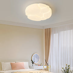 Ronde Wolken Scheuren 3-Staps Dimmen Melkwit Moderne Plafondlamp Armatuur