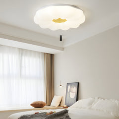 Creatieve Wolken Bloemen IJzer Acryl 3 Stappen Dimmen Moderne Plafondlamp