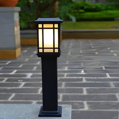 Waterproof Outdoor Three Step Dimming Black Modern Solar Path Lights