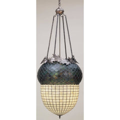 3 Light 22" Wide Pendant with Handmade Shade
