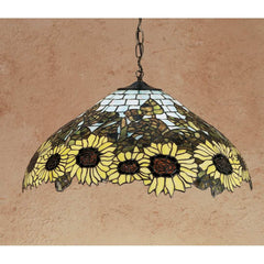 3 Light 22" Wide Pendant with Handmade Shade