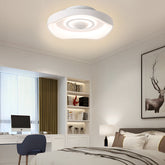 20'' Modern Round Bladeless Ceiling Fan with Dimmable LED Light