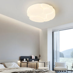 Ronde Wolken Scheuren 3-Staps Dimmen Melkwit Moderne Plafondlamp Armatuur