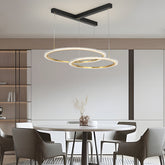 2/3 Rings Three Step Dimming Creative Modern Ceiling Lights Fixture Chandelier