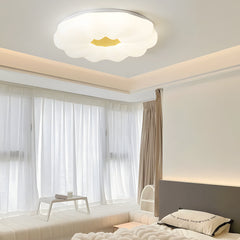 Creatieve Wolken Bloemen IJzer Acryl 3 Stappen Dimmen Moderne Plafondlamp