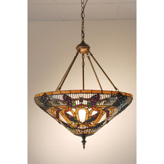 3 Light 24" Wide Pendant with Handmade Shade