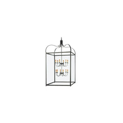 12 Light 42-1/2" Wide Pendant with Handmade Shade