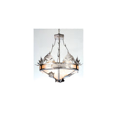 4 Light 32" Wide Pendant with Handmade Shade