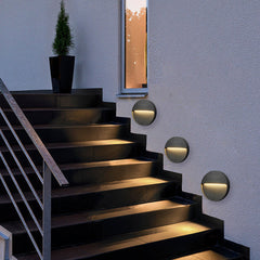 Round Creative Waterproof Stair Lights Outdoor Wall Lights Step Lights Stairway Sconces