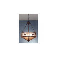 4 Light 24" Wide Pendant with Handmade Shade