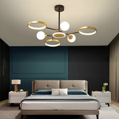 6 Lichten Cirkels LED Moderne Plafondverlichting Kroonluchter Hanglamp