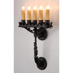 16" Wide 5 Light Wall Sconce