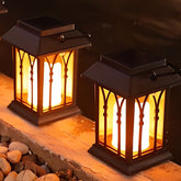 Portable Lantern Waterproof LED Intelligent Black Solar Outdoor Lights