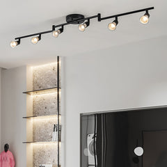 Verstelbare IJzeren GU10 Lamp Zwart Scandinavische Plafondlampen Opbouwverlichting
