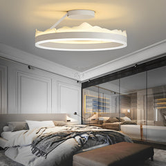 Ronde traploze dimbare LED witte Scandinavische plafondlampen opbouwverlichting