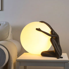 Humanoid Ball Holding Reading light Table Lamp