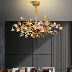 Aosta Brass Branch Ceiling fixture Chandelier