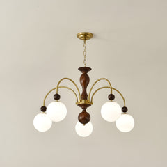 Archway Walnut Color Candelabrum Chandelier