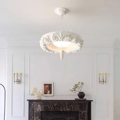 Artistic Carved Plaster Crown Chandelier