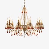 Aureate Amber Crystal Ceiling fixture Chandelier
