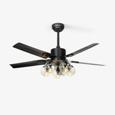 Black Vintage Overhead fixture Ceiling Fan