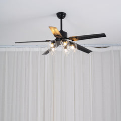 Black Vintage Overhead fixture Ceiling Fan