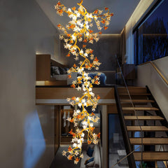 Brass Maple Branch Pendant light Chandelier