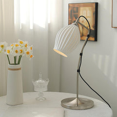 Ceramic Ribbed Side table lamp Table Lamp