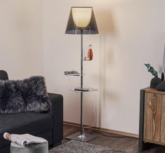 Chrome Prism Side Reading light Table Floor Lamp
