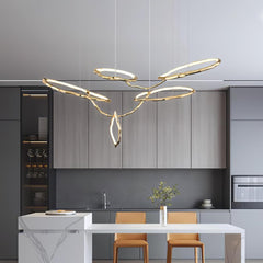 Cloud Rings Series Brass Ceiling fixture Chandelier