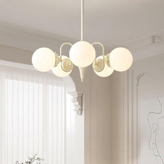 Cream Ball Electrolier Chandelier