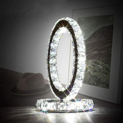 Crystal Rings Nightstand lamp Table Lamp