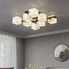 Cubist Alabaster Cluster Ceiling fixture Ceiling Lamp