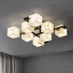 Cubist Alabaster Cluster Ceiling fixture Ceiling Lamp