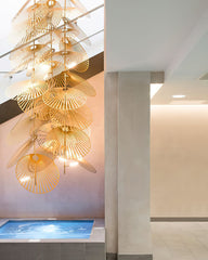 Cattail Leaf Candelabrum Chandelier