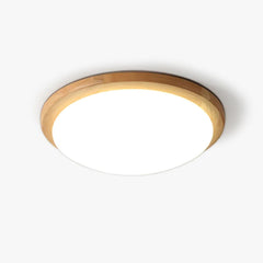 Drum Wood Flush mount light Ceiling Lamp