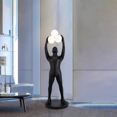 Enlightened Figure Sculptor Uplight Lamp Floor Lamp