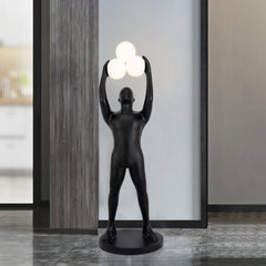 Enlightened Figure Sculptor Uplight Lamp Floor Lamp