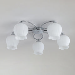 Floral Glass Overhead light Ceiling Lamp