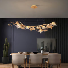 Folio Branch Brass Ceiling fixture Chandelier