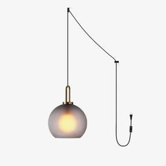 Glass Houselight Pendant Swag Light