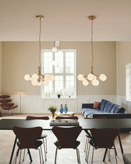 Glass Sphere Cluster Electrolier Chandelier