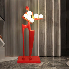 Guardian Sculpture Torchiere Lamp Floor Lamp