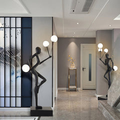 Juggling Sculptor Free-standing Lamp Floor Lamp