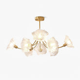 Kalin Flower Glass Gasolier Chandelier