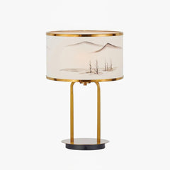 Landscape Painting Side table lamp Table Lamp